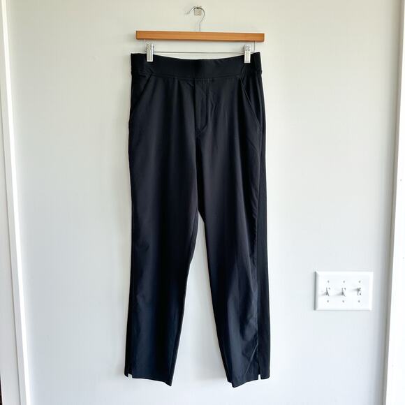 Athleta Brooklyn High Rise Pull On Ankle Pants Black 4 - Picture 2 of 10